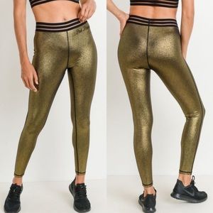 Gold Spandex with Sheer Waist from Pink Barbell